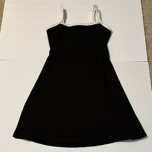 Black Mini Dress with Cutout Back